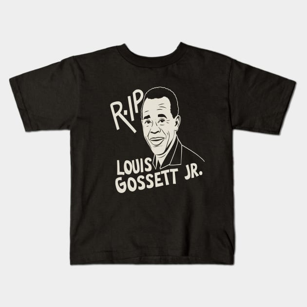 Rest in peace Louis Gossett Kids T-Shirt by thestaroflove